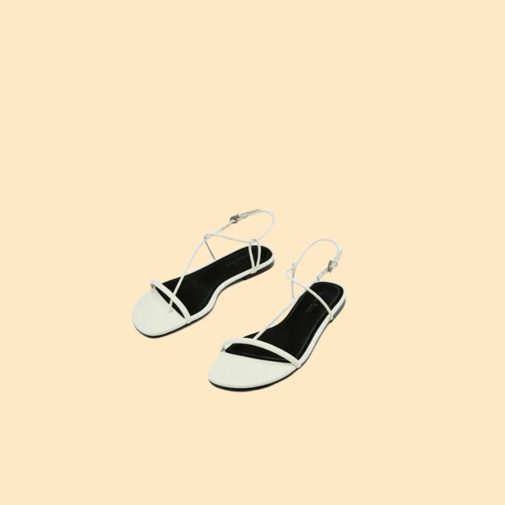 bijele sandale